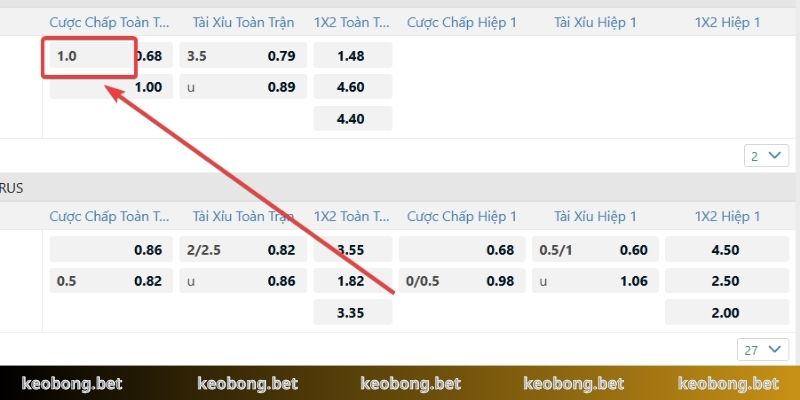 Khám phá những điều tuyệt vời từ kèo chấp 1 trái